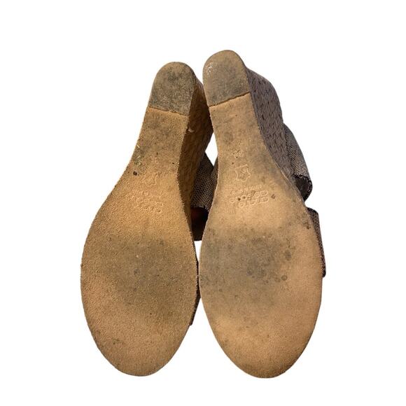 Andre Assous Amalia Wedge Sandal Women’s 38/7 Espadrille Leather Upper Spain - Picture 5 of 7